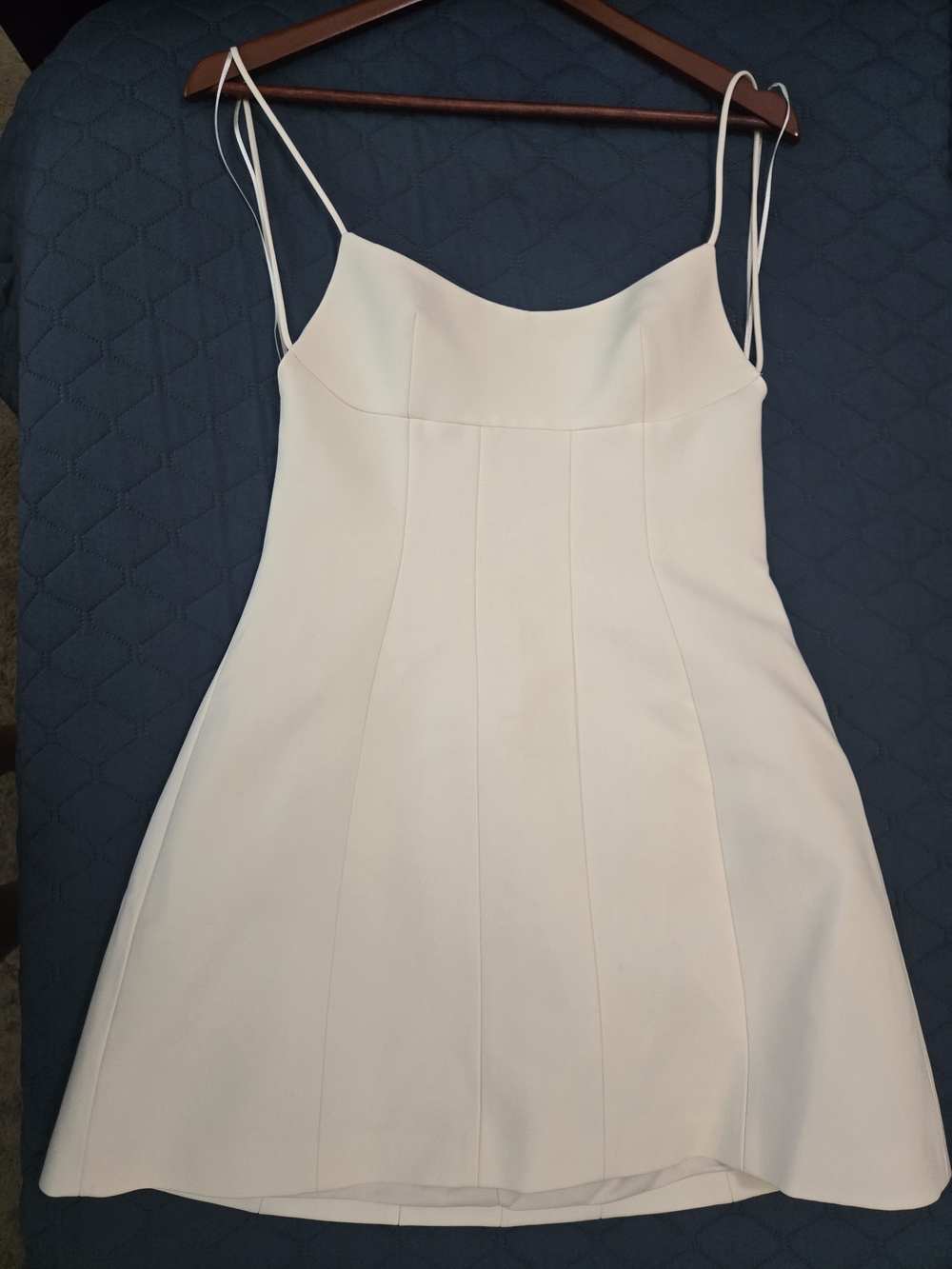 Zara pale pink spaghetti strap A-line dress